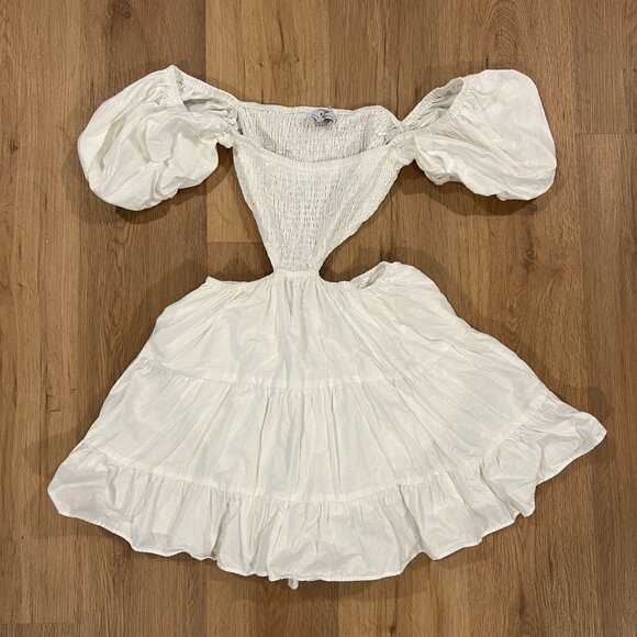 SABO Skirt Eilish Dress Ruffle Off Shoulder Cut Out Size Small - Picture 2 of 4